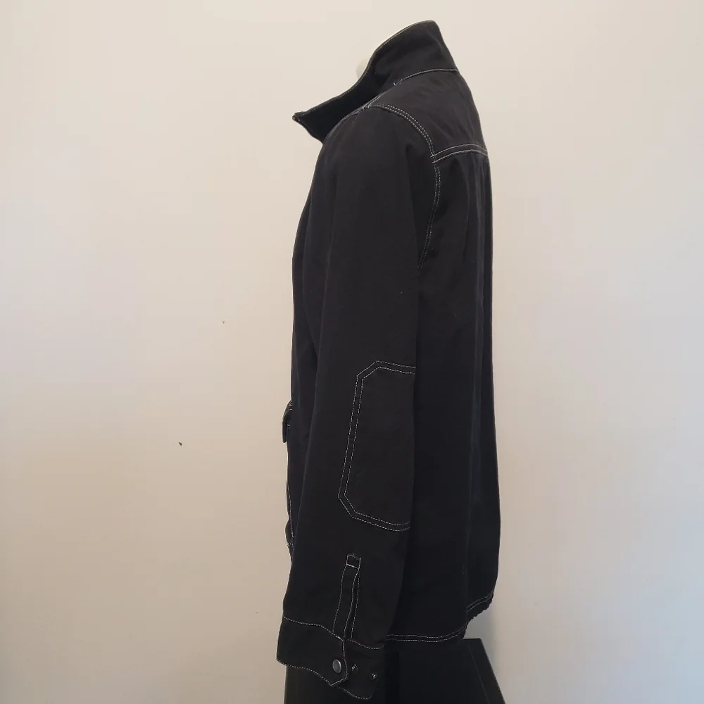 VANS MEN'S Half-Zip HALIFAX JACKET SIZE MEDIUM Color Black‎